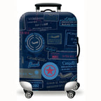 Sackovia Housse de valise extensible imprimé voyage 18 à 32 pouces