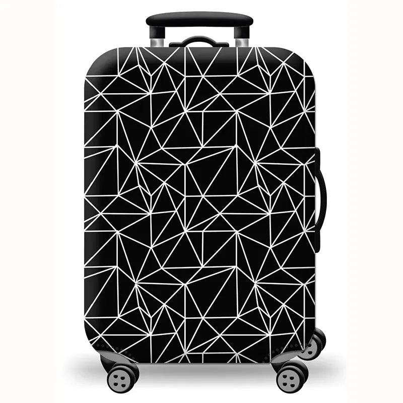 Sackovia Housse de valise extensible imprimé voyage 18 à 32 pouces