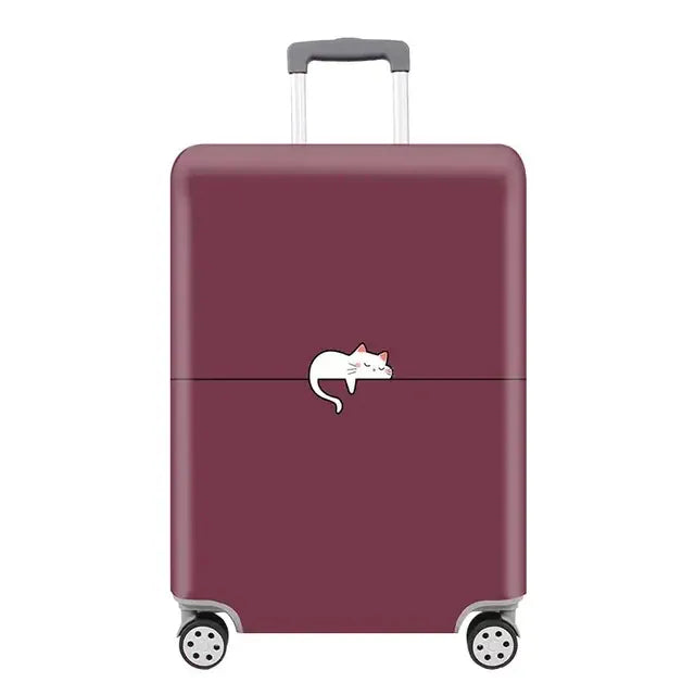 Sackovia Housse de valise extensible imprimé voyage 18 à 32 pouces