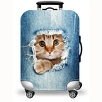 Sackovia Housse de valise extensible imprimé voyage 18 à 32 pouces
