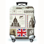 Sackovia Housse de valise extensible imprimé voyage 18 à 32 pouces