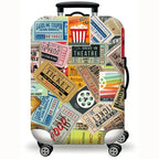 Sackovia Housse de valise extensible imprimé voyage 18 à 32 pouces
