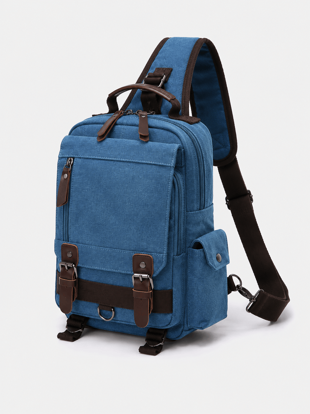 Sackovia Petit Sac À Dos Homme En Toile Marron