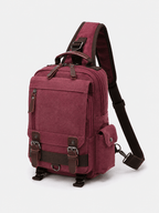 Sackovia Petit Sac À Dos Homme En Toile Marron