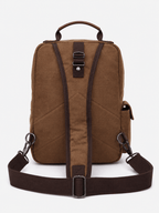 Sackovia Petit Sac À Dos Homme En Toile Marron