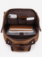 Sackovia Petit Sac À Dos Homme En Toile Marron