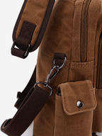 Sackovia Petit Sac À Dos Homme En Toile Marron