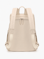 Sackovia Sac À Dos Acétate Beige Avec Poche Latérale