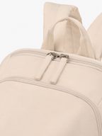 Sackovia Sac À Dos Acétate Beige Avec Poche Latérale