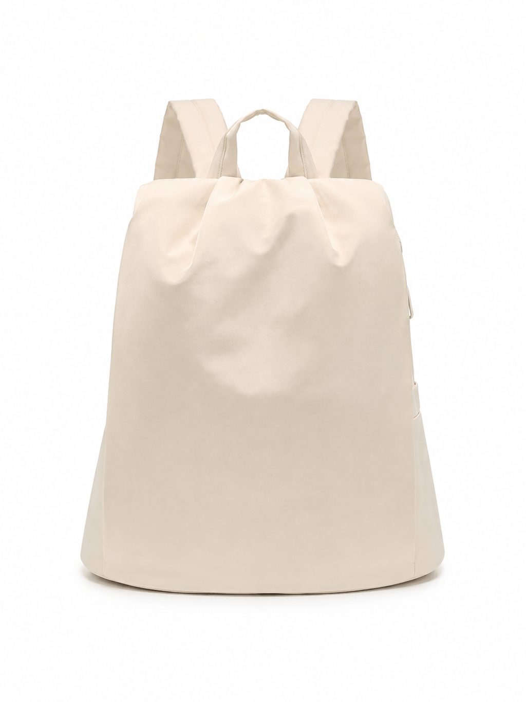 Sackovia Sac À Dos Acétate Beige Avec Poche Latérale