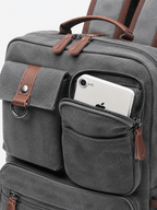 Sackovia Sac À Dos Classe Homme En Toile Compartiment Ordinateur