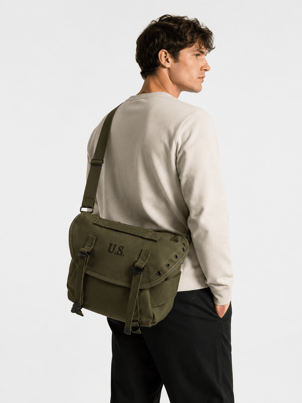 Sackovia Sac À Dos Coton Toile Vert Armée