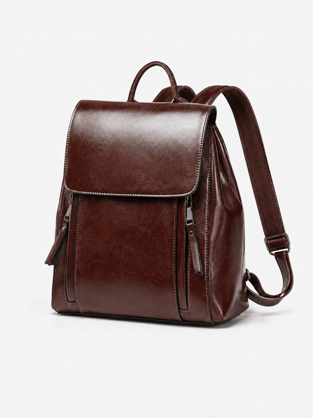 Sackovia Sac À Dos Cuir Femme Véritable Marron