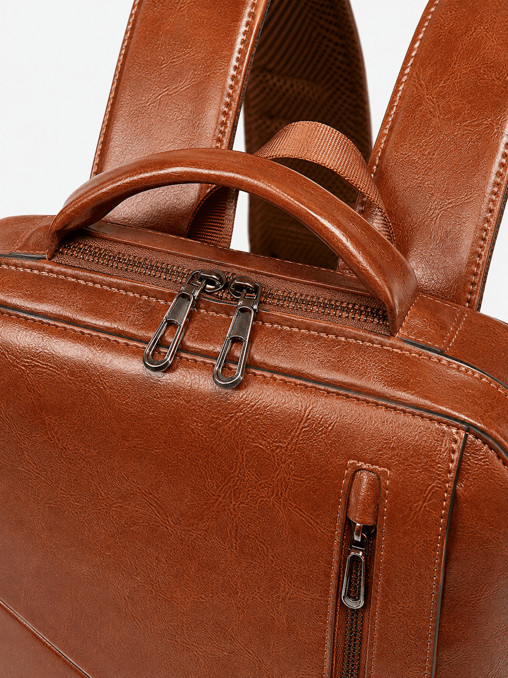 Sackovia Sac À Dos Cuir Femme Véritable Marron