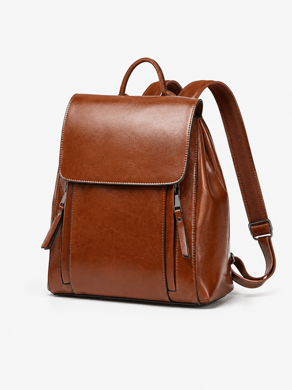 Sackovia Sac À Dos Cuir Femme Véritable Marron