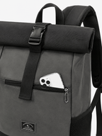 Sackovia Sac À Dos Cuir PU Roll-Top Extensible Imperméable