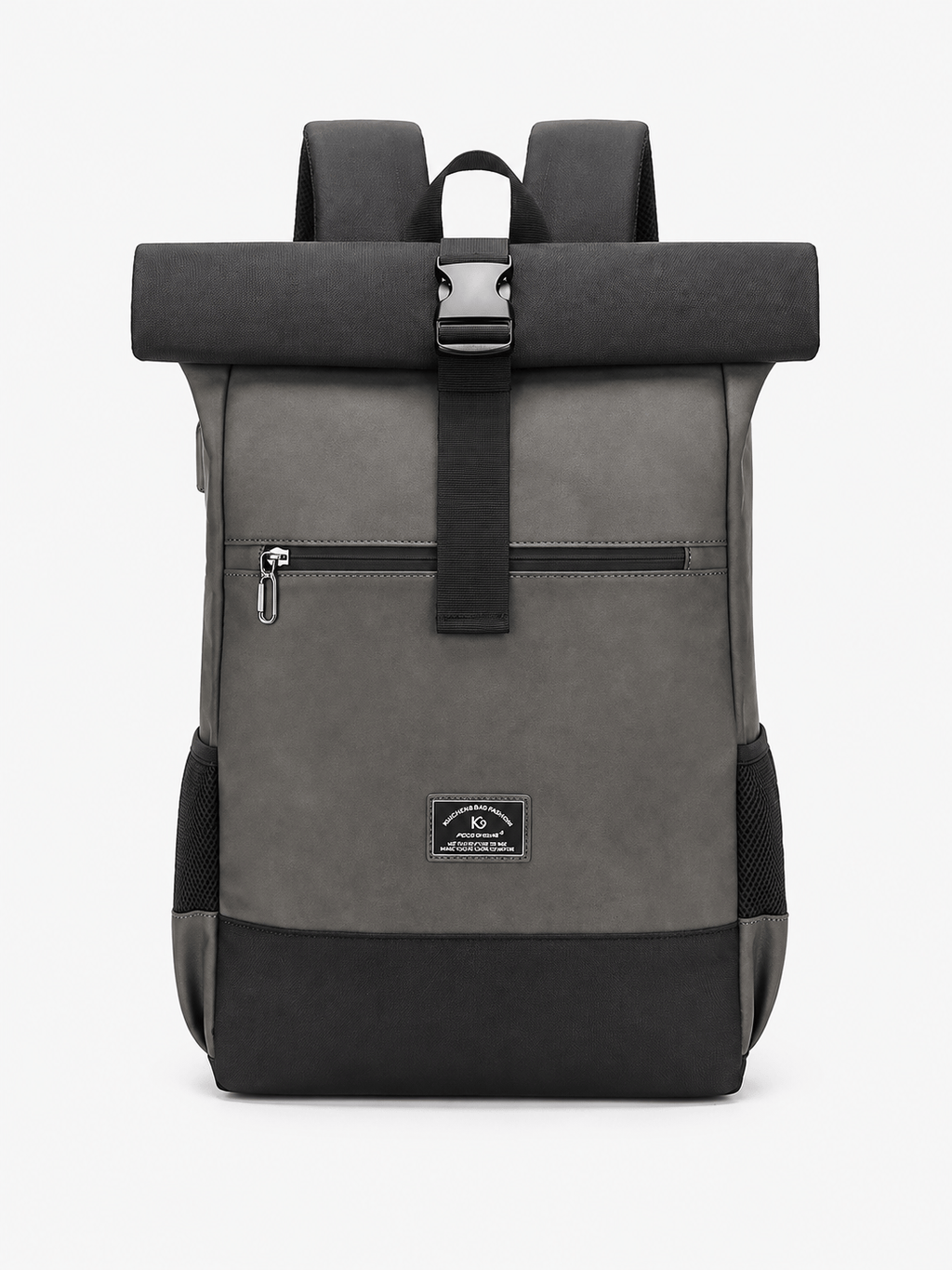 Sackovia Sac À Dos Cuir PU Roll-Top Extensible Imperméable
