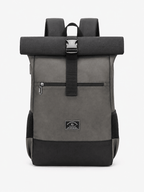 Sackovia Sac À Dos Cuir PU Roll-Top Extensible Imperméable