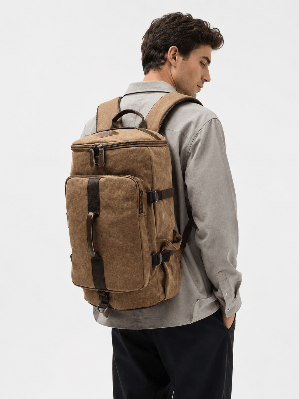 Sackovia Sac À Dos Cylindrique En Toile