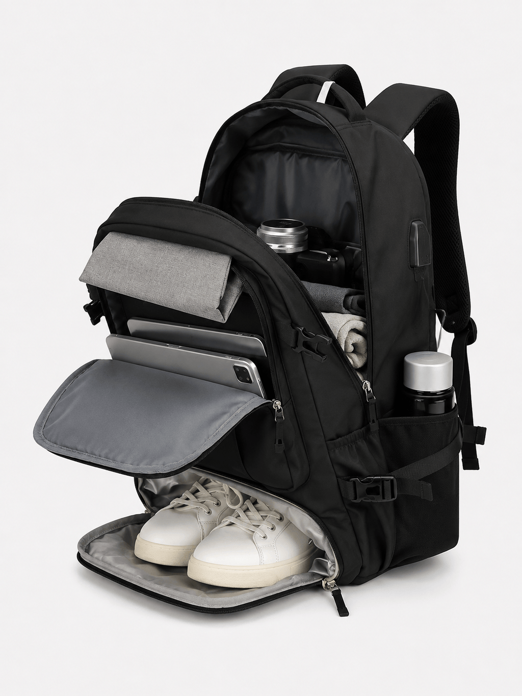 Sackovia Sac À Dos De Camping Unisexe En Nylon Compartiment Déperlant