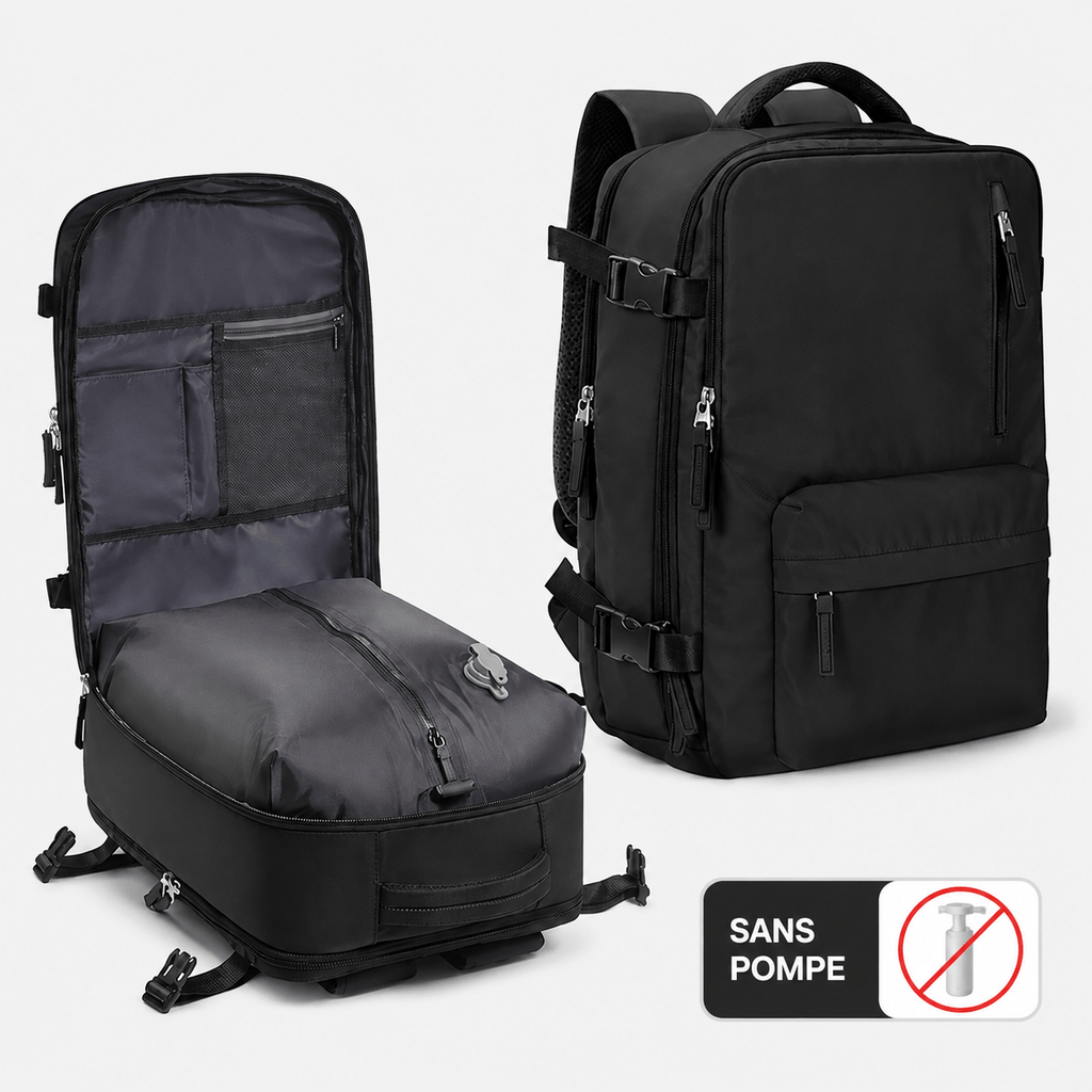 Sackovia Sac À Dos De Voyage À Compression Sous Vide Format Cabine