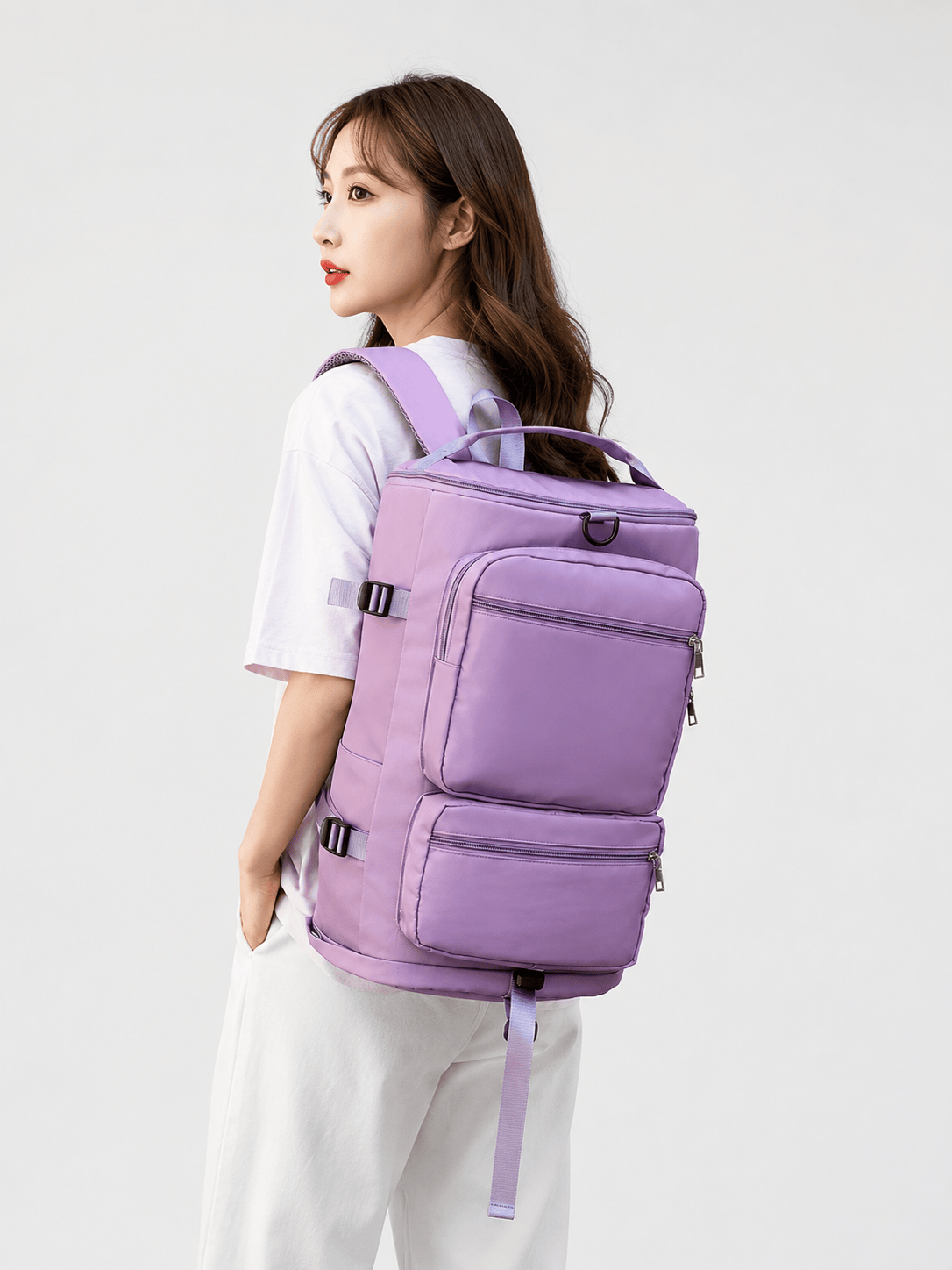 Sackovia Sac À Dos De Voyage Imperméable Pour Femme En Oxford