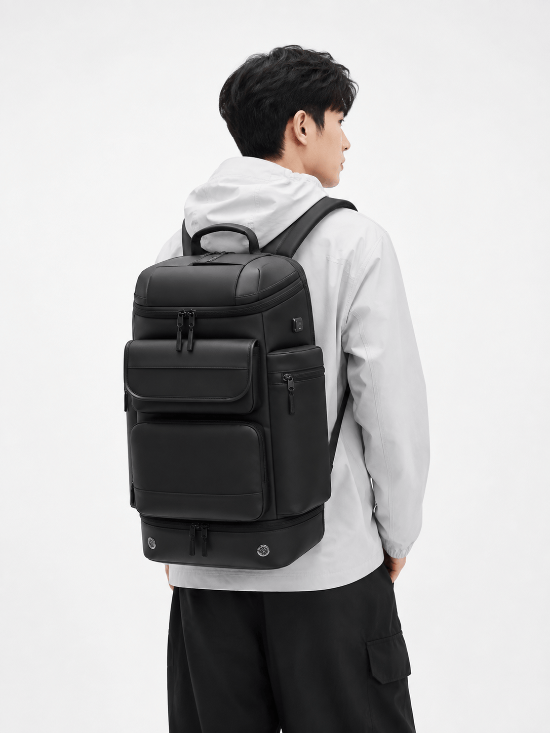 Sackovia Sac À Dos De Voyage Noir 50 L Imperméable Avec Compartiment