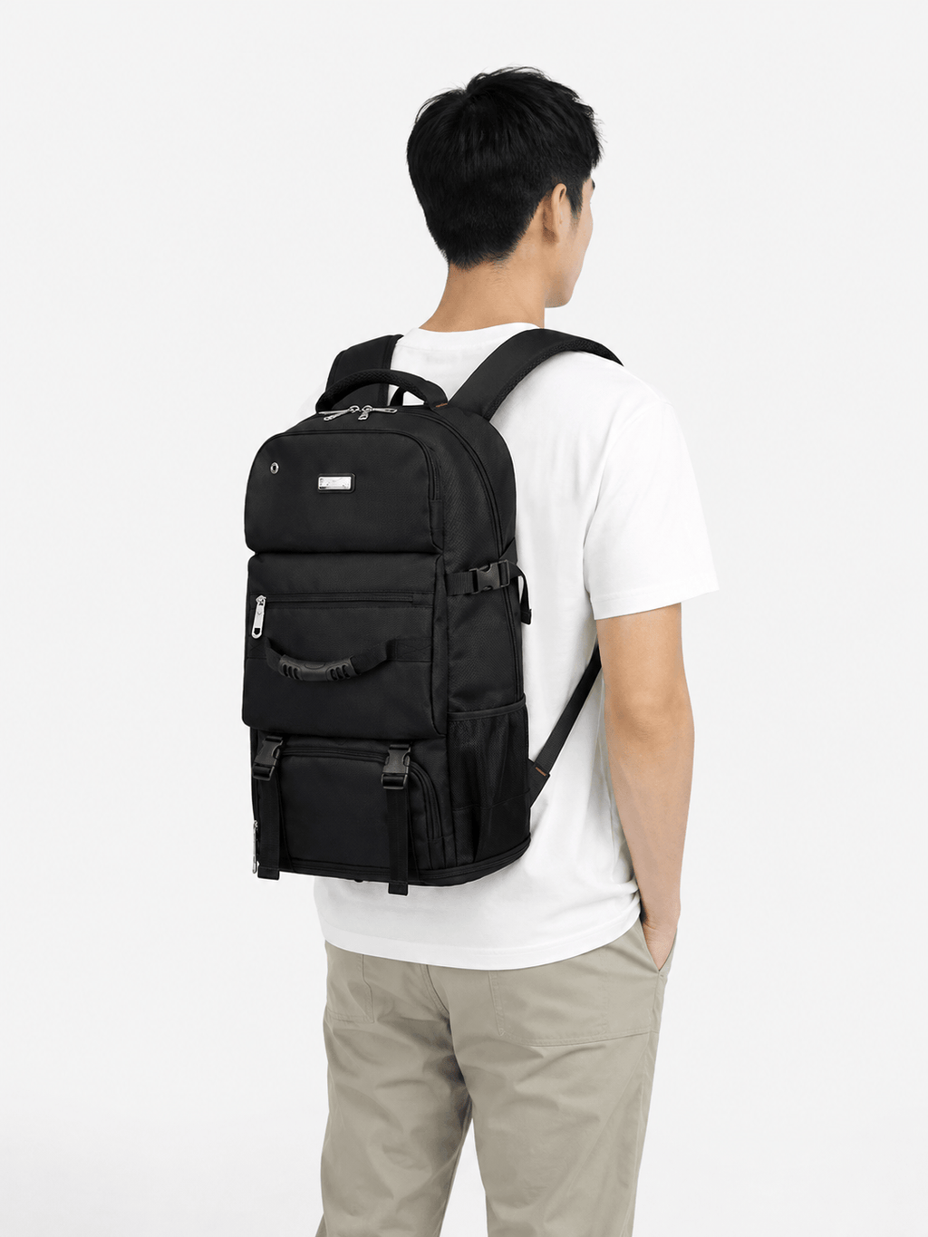 Sackovia Sac À Dos De Voyage Noir 90 L En Nylon, Unisexe