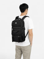Sackovia Sac À Dos De Voyage Noir 90 L En Nylon, Unisexe