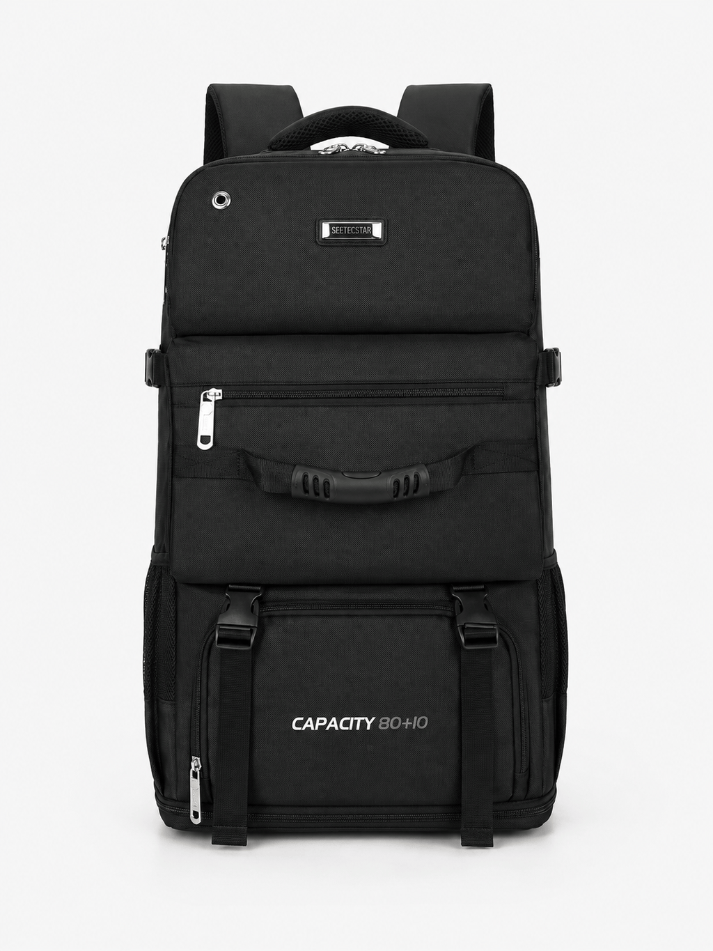 Sackovia Sac À Dos De Voyage Noir 90 L En Nylon, Unisexe