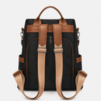 Sackovia Sac À Dos Élégant Femme PU Noir Et Marron
