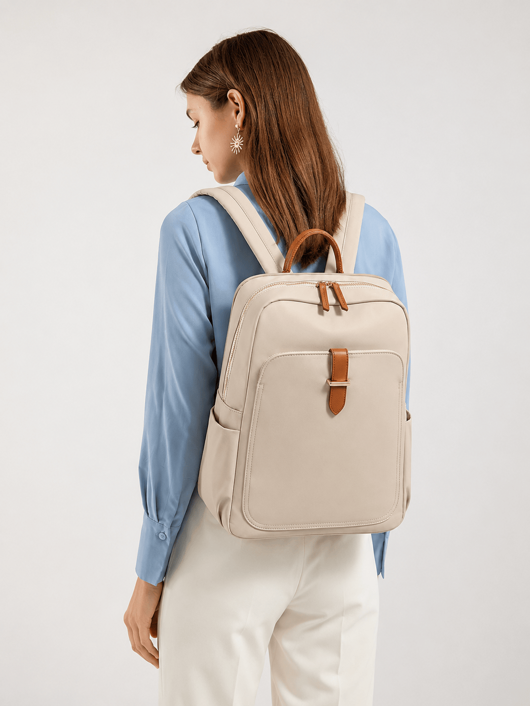 Sackovia Sac À Dos En Nylon Avec Poche Frontale Pour Ordinateur