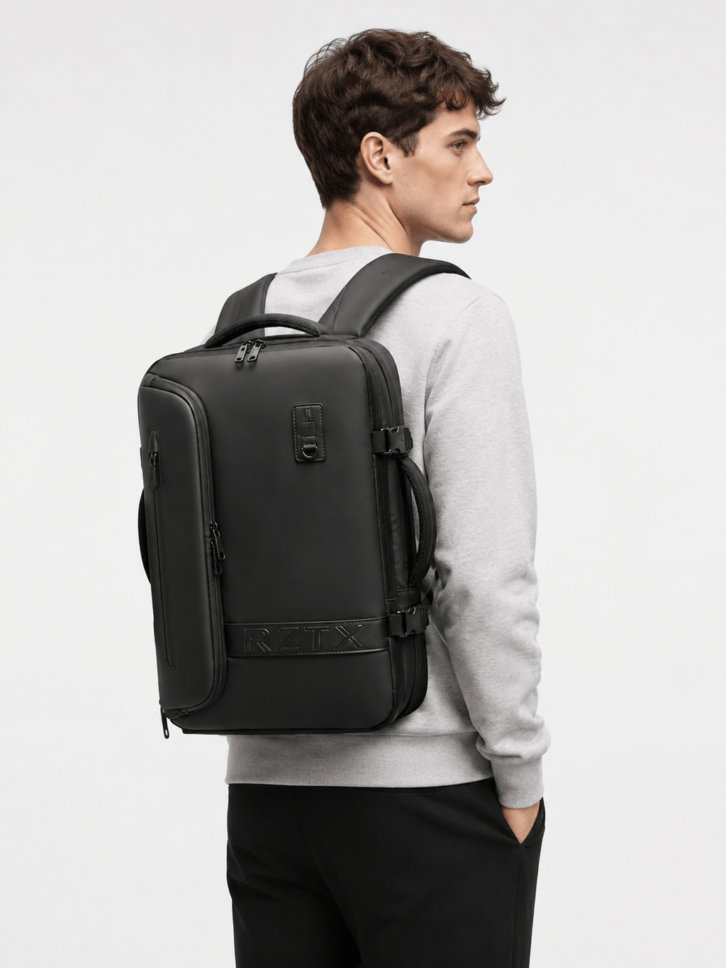 Sackovia Sac À Dos Extensible Noir Pour Ordinateur Portable