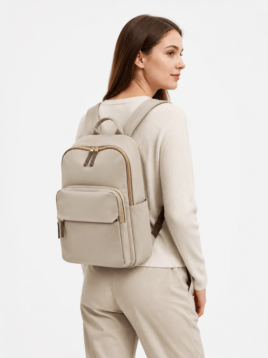 Sackovia Sac À Dos Femme Ordi En Nylon Compartiment Pour Ordinateur