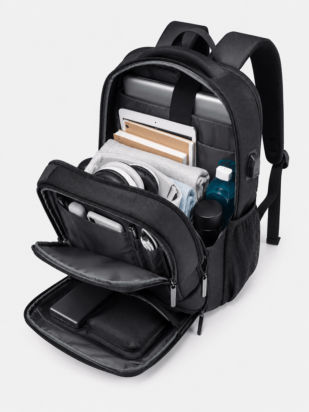 Sackovia Sac À Dos Femme Ordinateur Portable Avec Port USB Externe