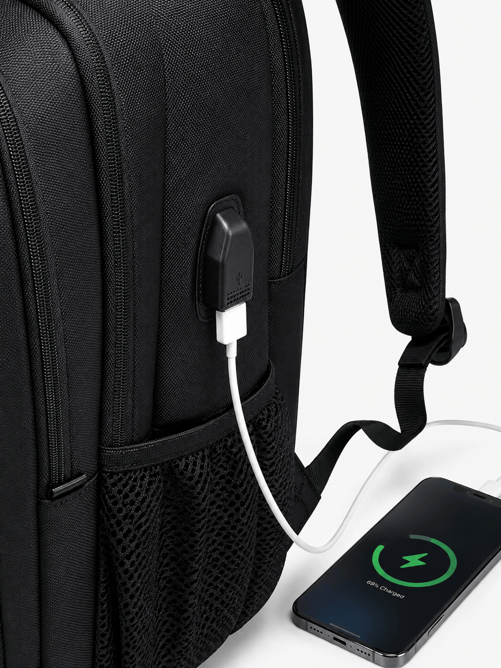 Sackovia Sac À Dos Femme Ordinateur Portable Avec Port USB Externe
