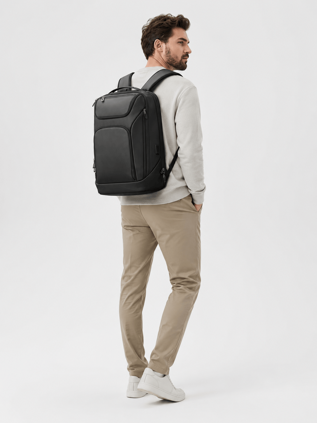 Sackovia Sac À Dos Imperméable Avec Port USB Pour Ordinateur Portable