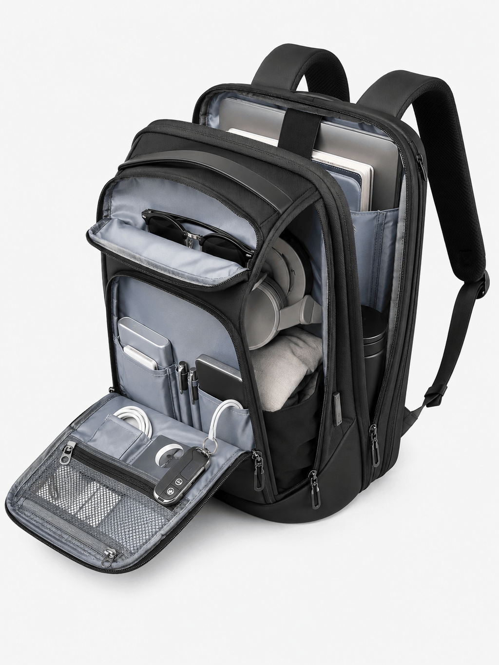 Sackovia Sac À Dos Imperméable Avec Port USB Pour Ordinateur Portable
