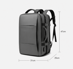 Sackovia Sac À Dos Imperméable Homme Extensible Avec Port USB