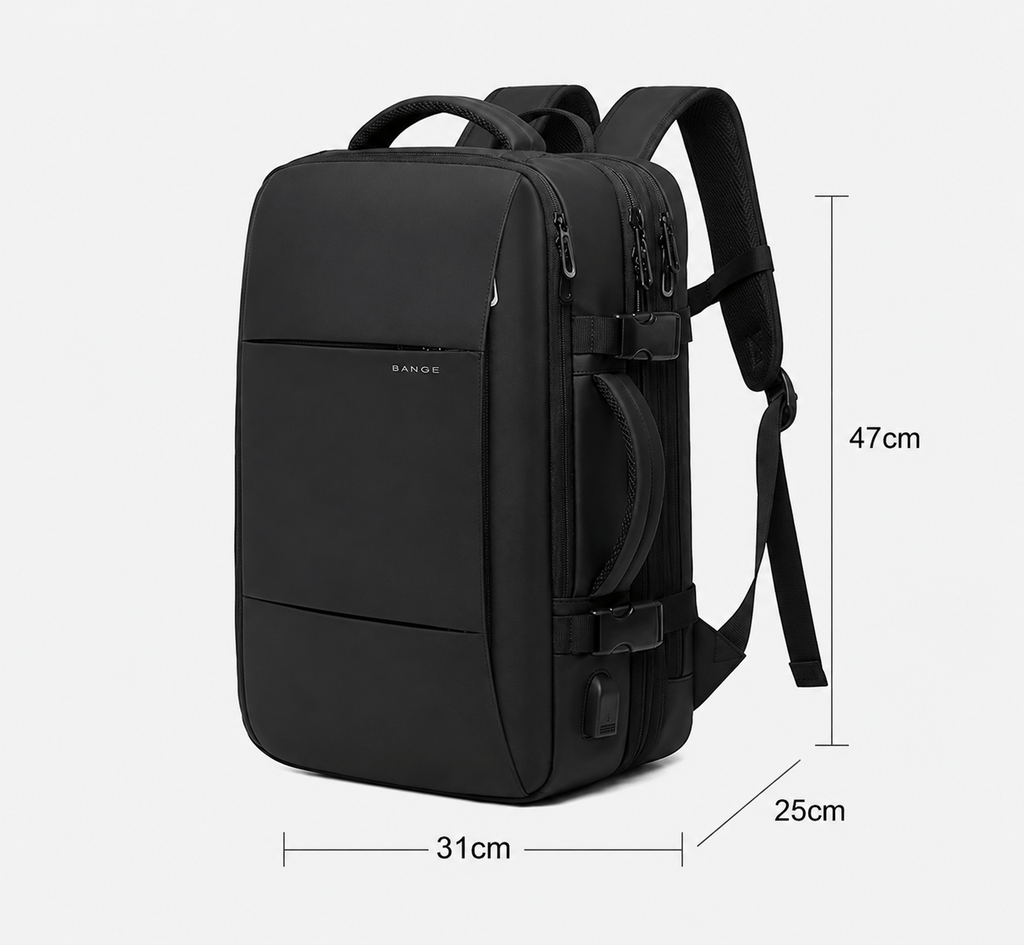 Sackovia Sac À Dos Imperméable Homme Extensible Avec Port USB