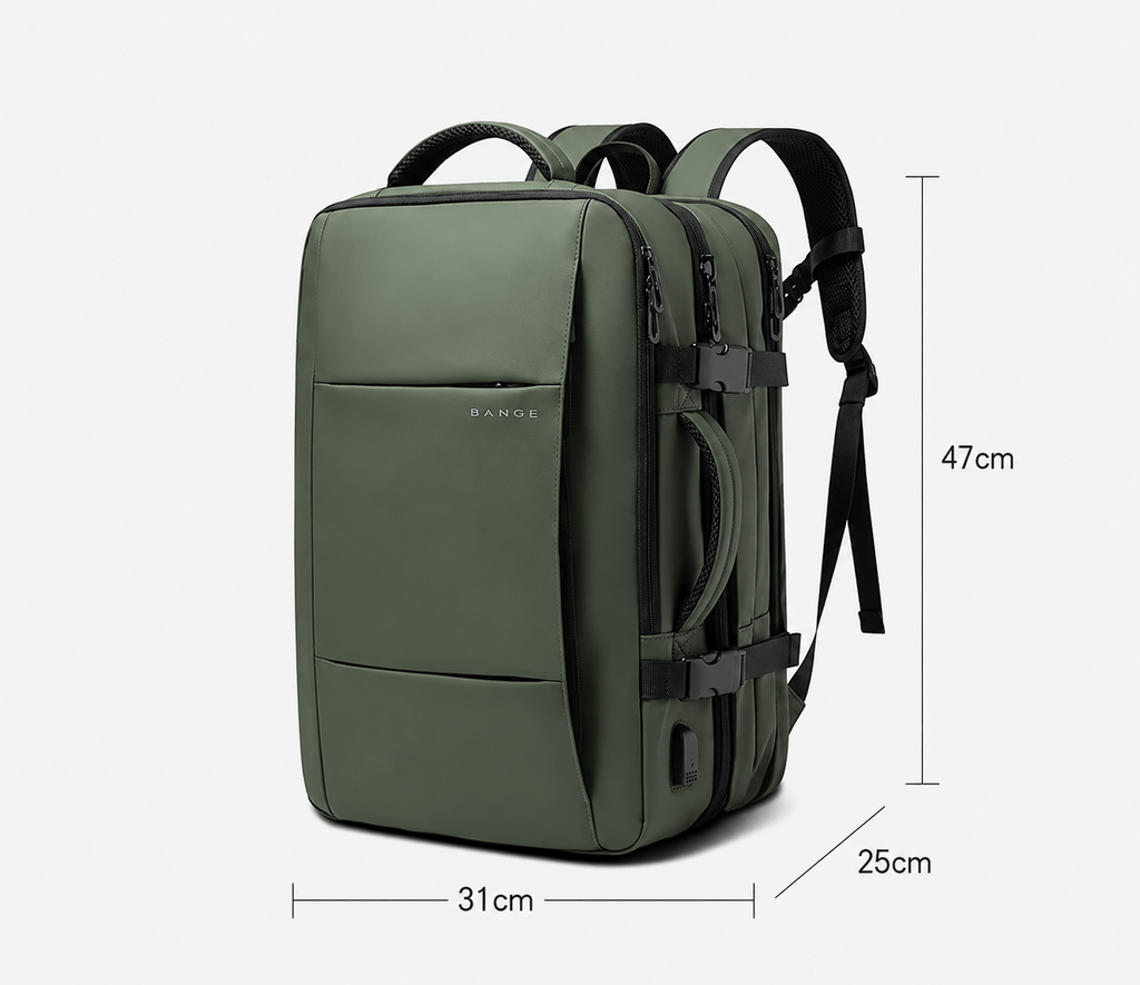 Sackovia Sac À Dos Imperméable Homme Extensible Avec Port USB