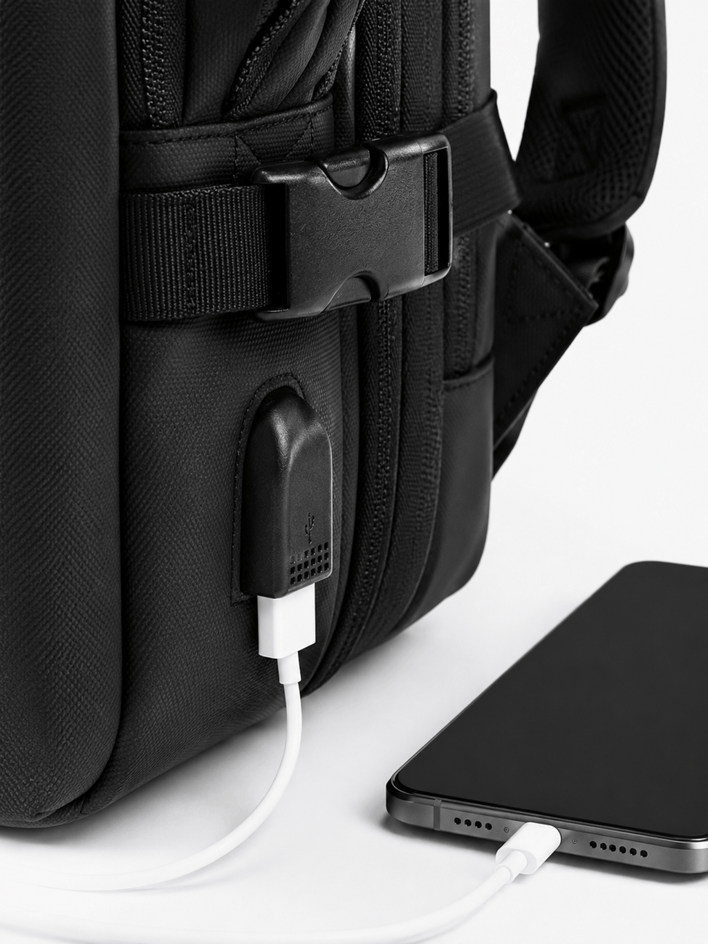 Sackovia Sac À Dos Imperméable Homme Extensible Avec Port USB