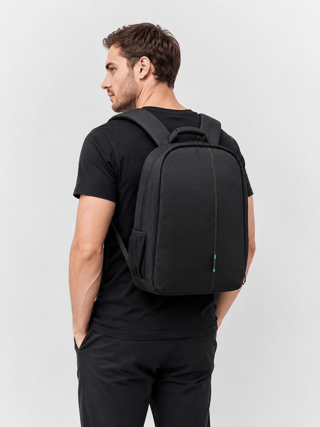 Sackovia Sac À Dos Noir Imperméable À Cloisons Amovibles