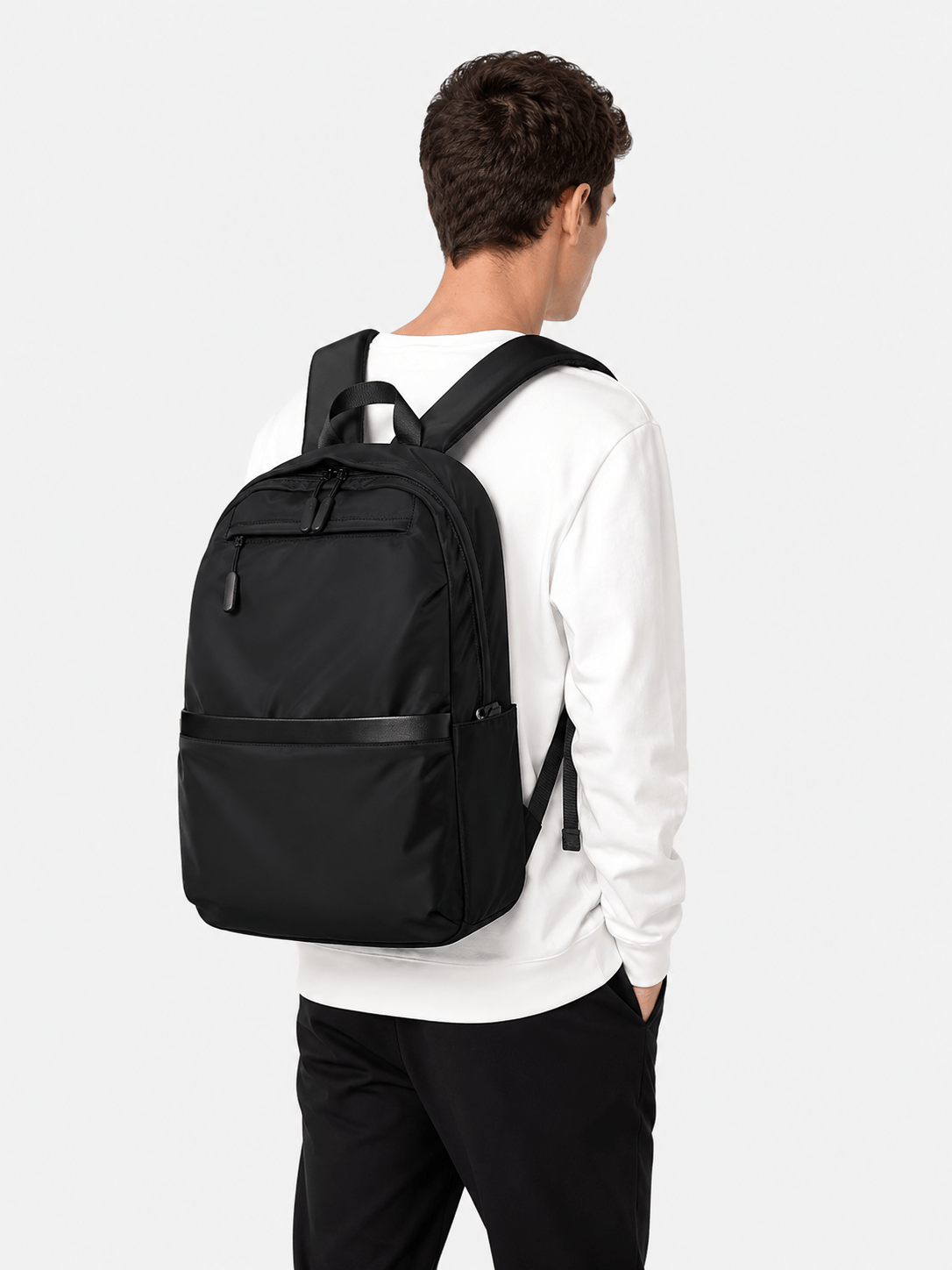 Sackovia Sac À Dos Noir Pour Ordinateur En Polyester
