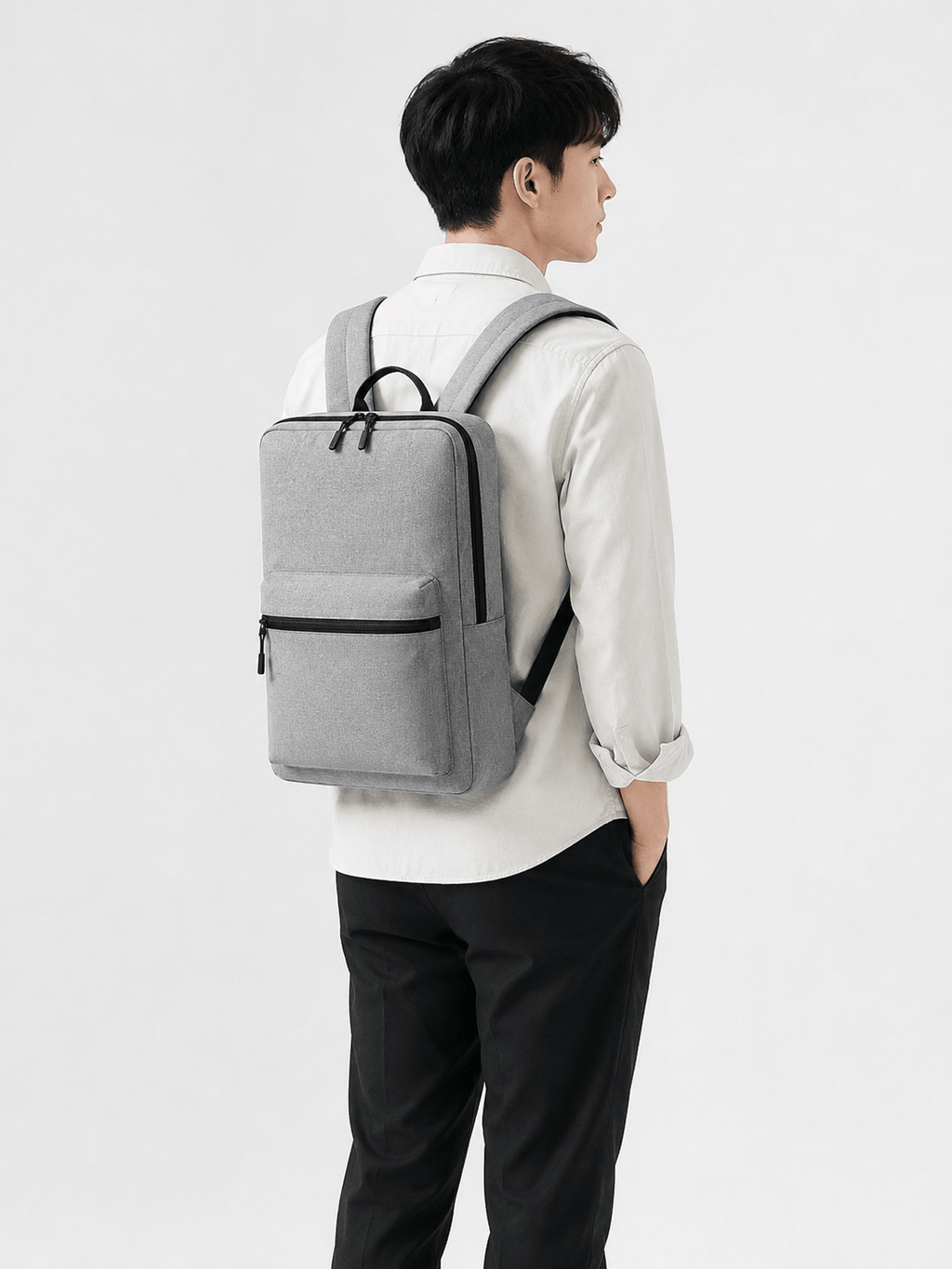 Sackovia Sac À Dos Petit Fin Gris