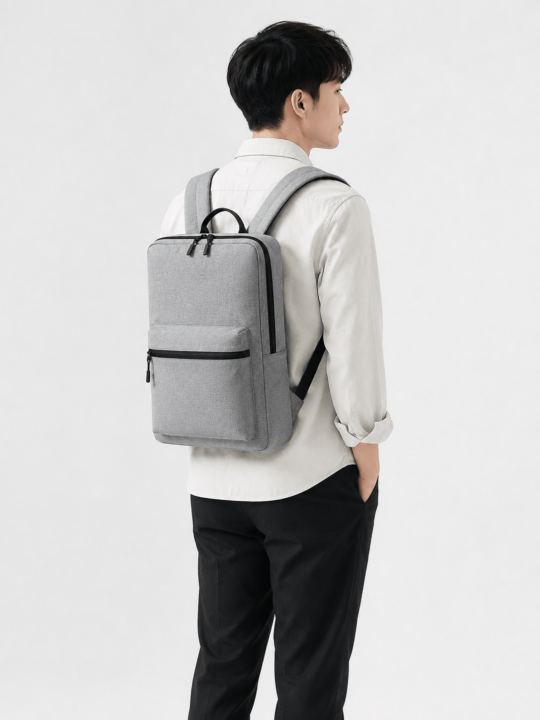 Sackovia Sac À Dos Petit Fin Gris