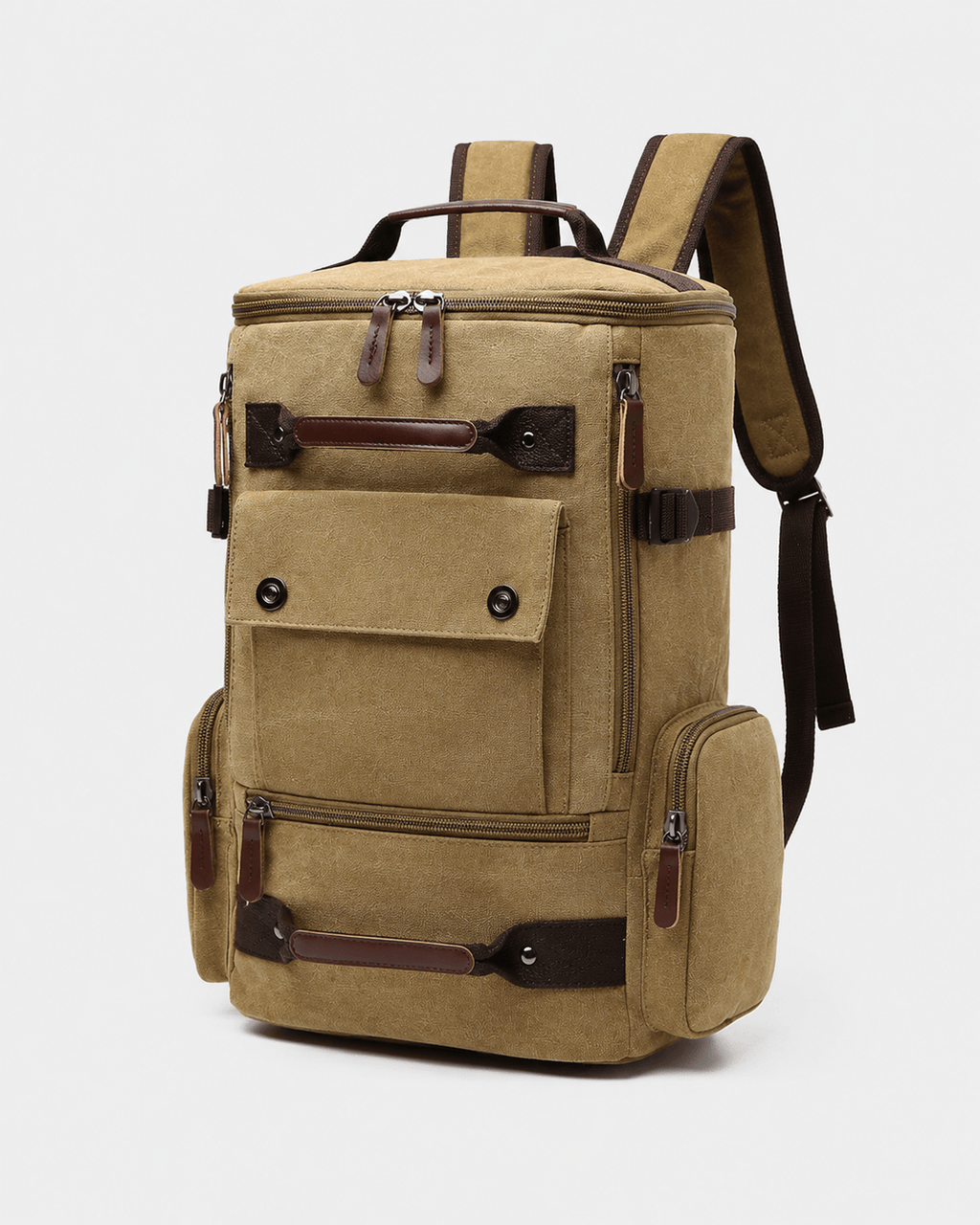 Sackovia Sac À Dos Pour Homme En Toile Marron