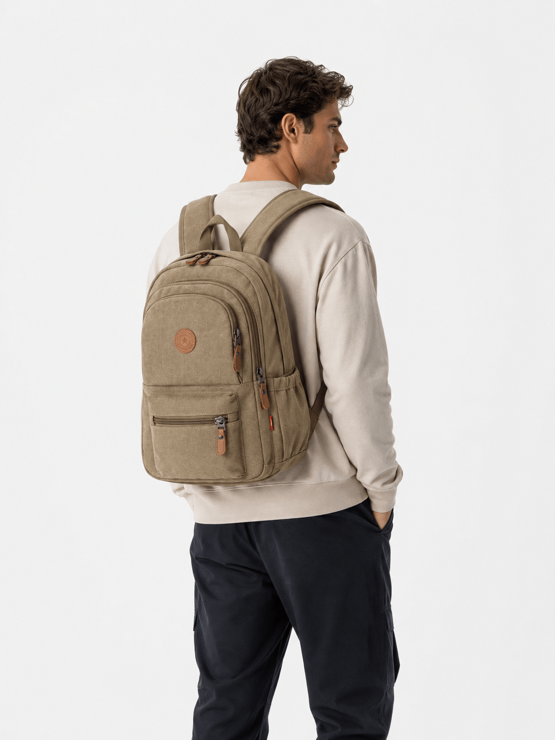 Sackovia Sac À Dos Souple En Toile Kaki