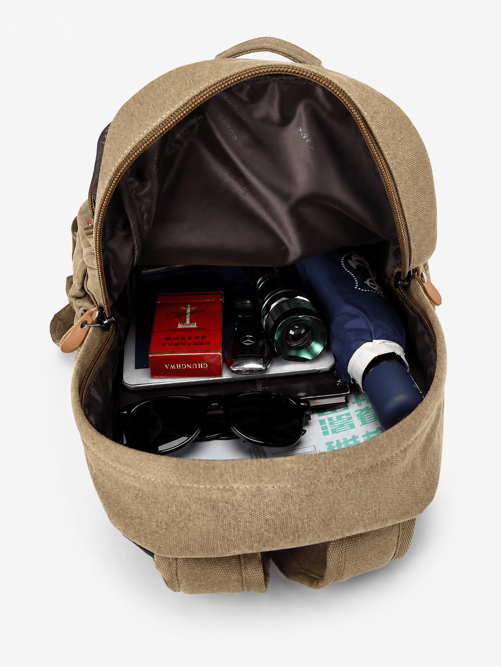 Sackovia Sac À Dos Souple En Toile Kaki