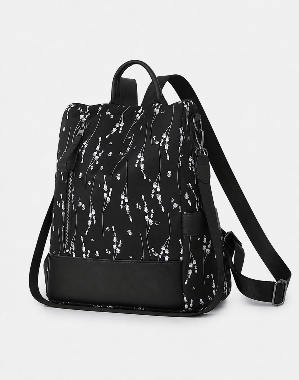 Sackovia Sac À Dos Toutes Saisons Imprimé Floral En Tissu Oxford